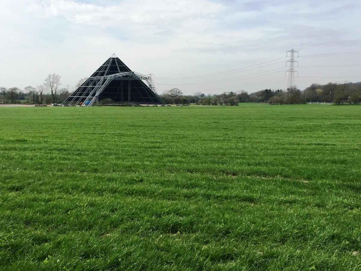Let the magic begin…..work starts on building the world’s most famous music festival #Glasto2015