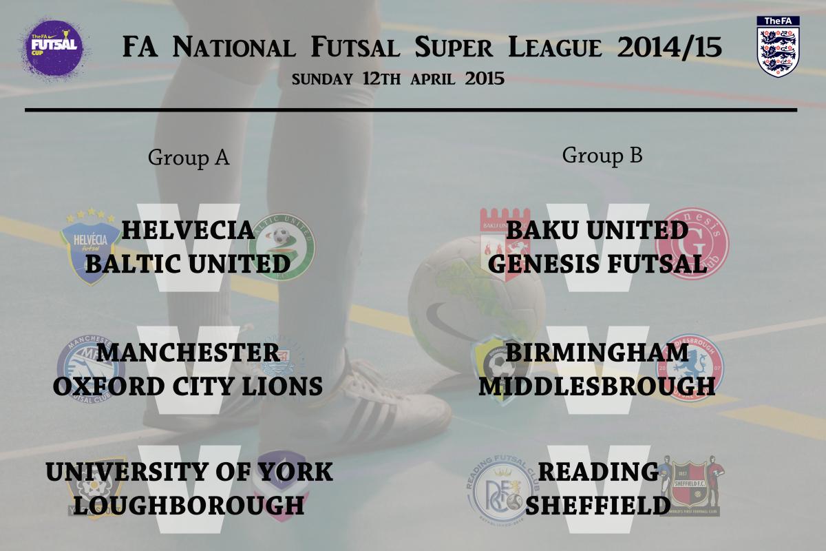 ReadFutsal's tweet photo. Tomorrow's @FAFutsalLeague Super League fixtures: http://t.co/ubGEcBZcys