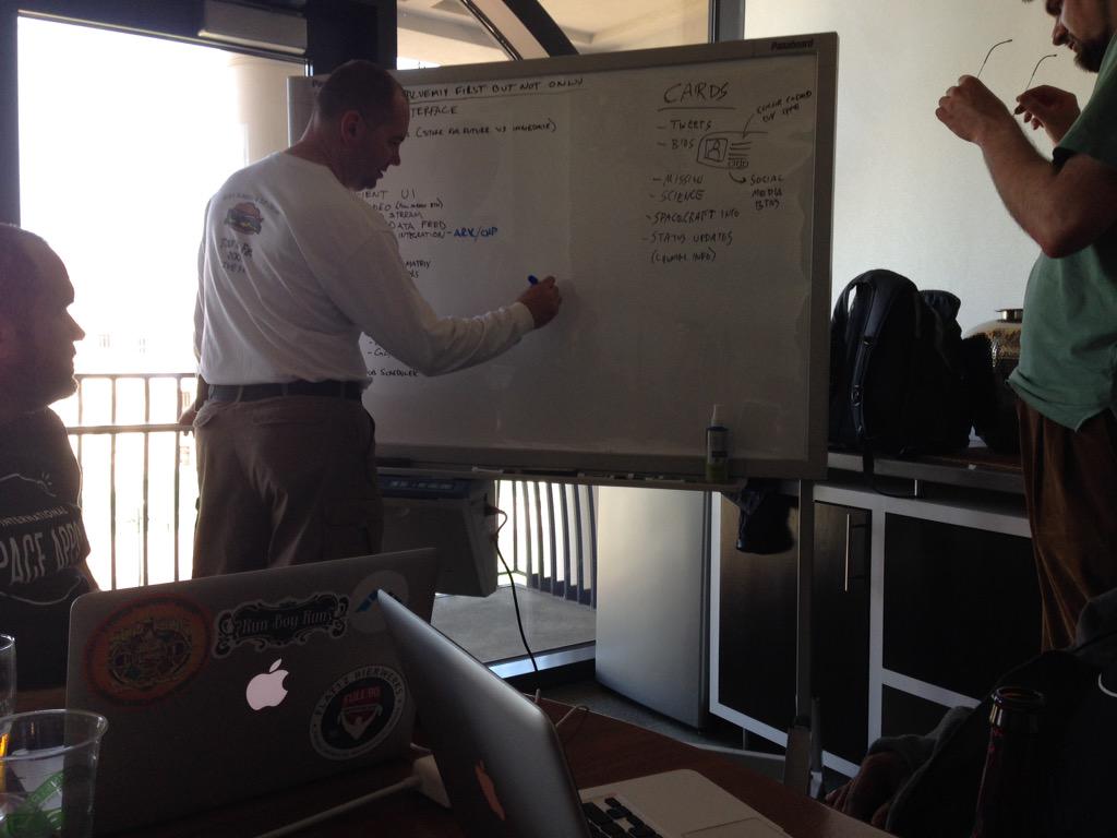 jeremy_jarvis's tweet image. Planning our work breakdown for #LaunchWindow at @SpaceAppsIndy @SpaceApps.