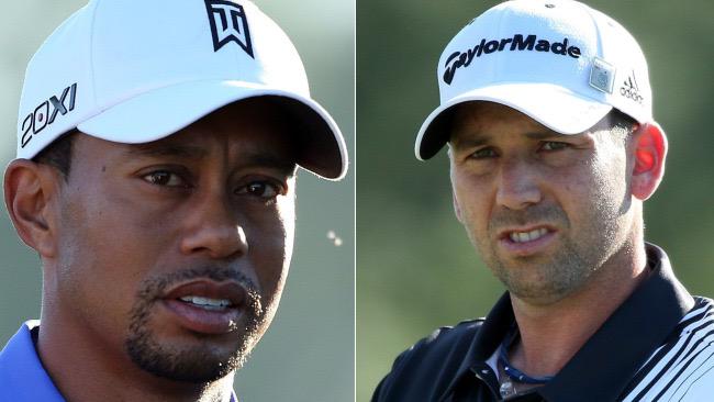 taylorsidz's tweet image. There is nothing better on TV than watching these two in the same group! #ElNiño #Tiger #ReleasePoints #Masters