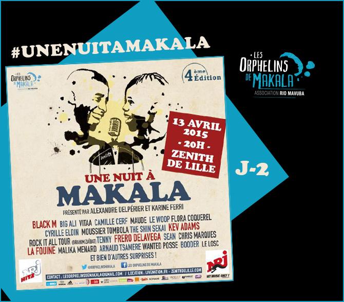 #UneNuitAMakala : J-2 ! RT si tu seras de la partie à #Lille ! cc <a href="/riomavuba/">Rio Mavuba</a> <a href="/KarineFerri/">Karine Ferri</a> <a href="/ADelperier/">Alexandre Delpérier</a> <a href="/VitaaOfficiel/">Tyrell Burke</a>