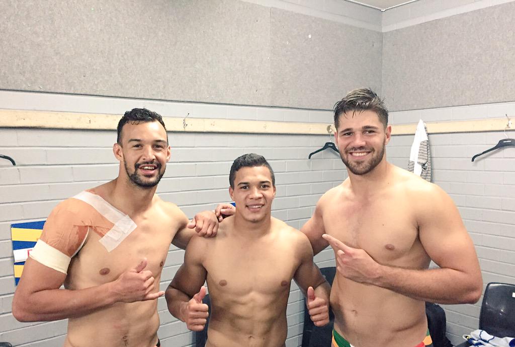 Back three all smiles tonight but first of all, glory to GOD for protecting us and thanks  to everyone supporting us.