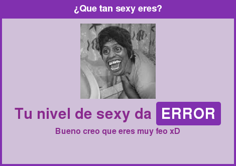 FilosofiaFUT's tweet photo. %ERROR :( - Bueno creo que eres muy feo xD --> Realiza tu test en: http://t.co/OTkGwGGQ4E http://t.co/IuaW96rod7