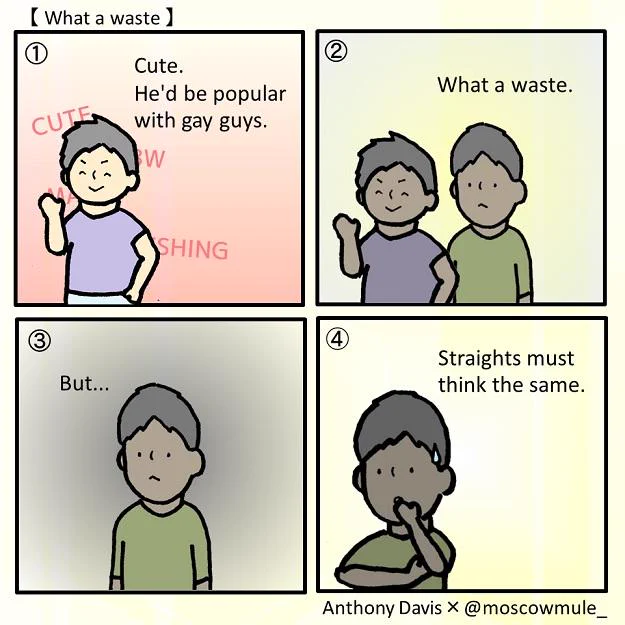 Gay comic183.【What a waste】Special thanks @ozAntinnippon. 