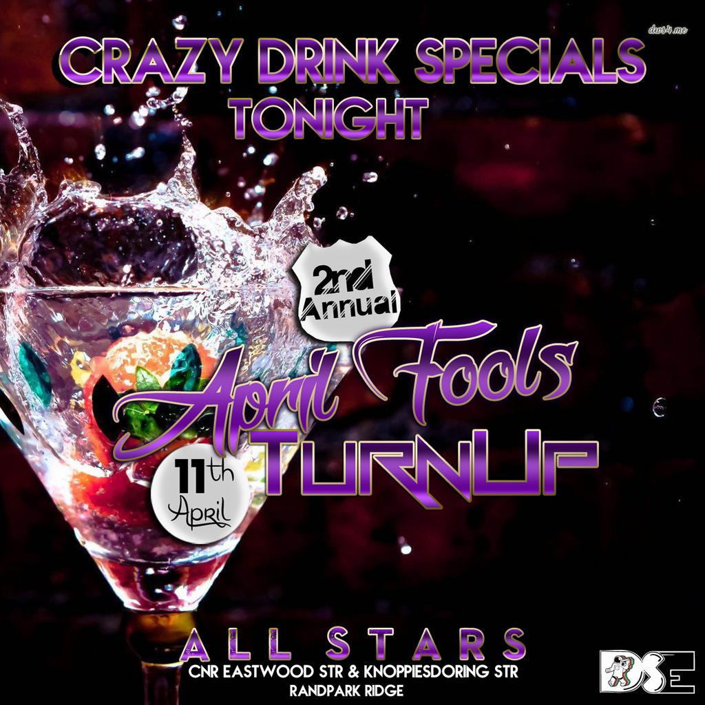 EntertainmentDS's tweet photo. Don't miss out tonight
April Fools Turn Up #DSE #ALN #TurnUp #11thApril #DSE http://t.co/DQqj2SO9x6