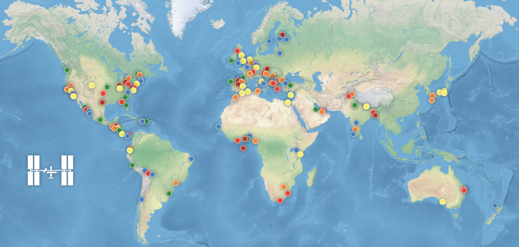 NASA's tweet photo. .@SpaceApps Challenge continues today in 130+ locations in 60+ countries! Join us: http://t.co/4nnryUe2We #SpaceApps http://t.co/YDhnfsNdIu