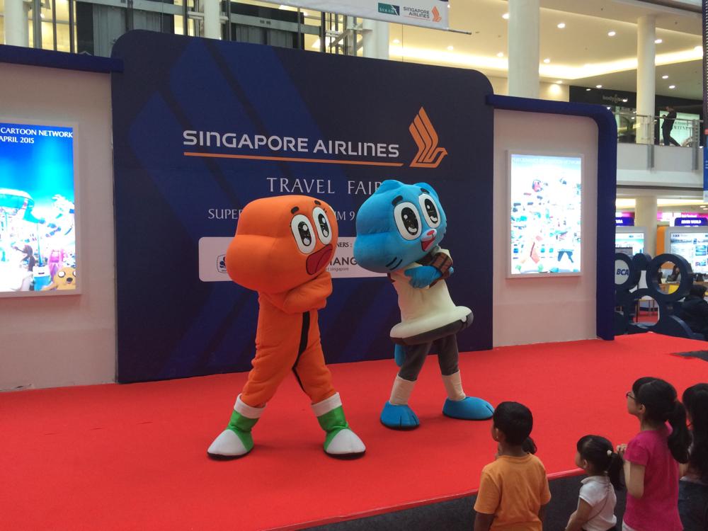 Live Show "The Amazing World of Gumball" Sunday April 12 2015
13:00 ; 15:00 ; 17:00 #SingaporeAirlines TravelFair2015