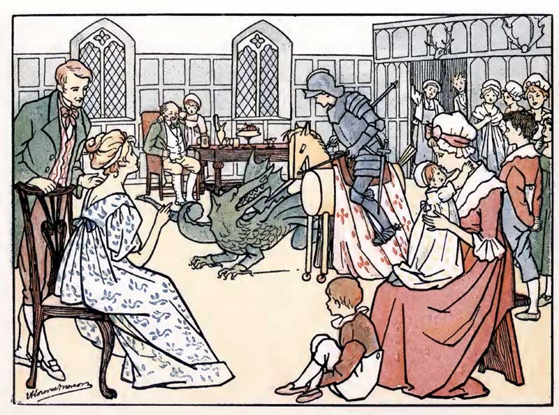 聖ジョージ(聖ゲオルギウス、聖ゲオルグ、ゲオルギイ、サンジョルジュ...)が小さな?ドラゴンを退治した伝説 (2ページ目