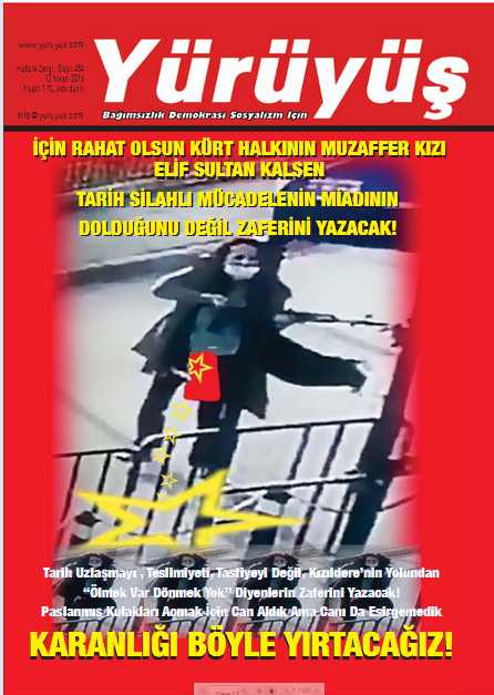 cayan_boran's tweet photo. Kusatma altindaki Yürüyüs dergisinin ön ve arka kapaklari. http://t.co/OC1hMJIyF4