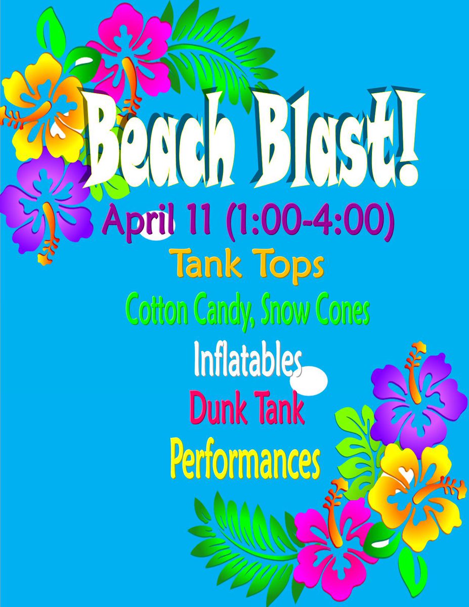 EhausSwag's tweet photo. TODAY IS THE DAY! Join US for our annual BEACH BLAST! Performances, food, fun, and PRIZES! You don't wanna miss out! http://t.co/ttjjxbPq52
