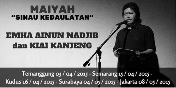 #SinauKedaulatan w/ Cak Nun &amp; Kiai Kanjeng #Semarang #Kudus #Surabaya #Jakarta t.cpic.twitter.com/NA0zPTHAFE