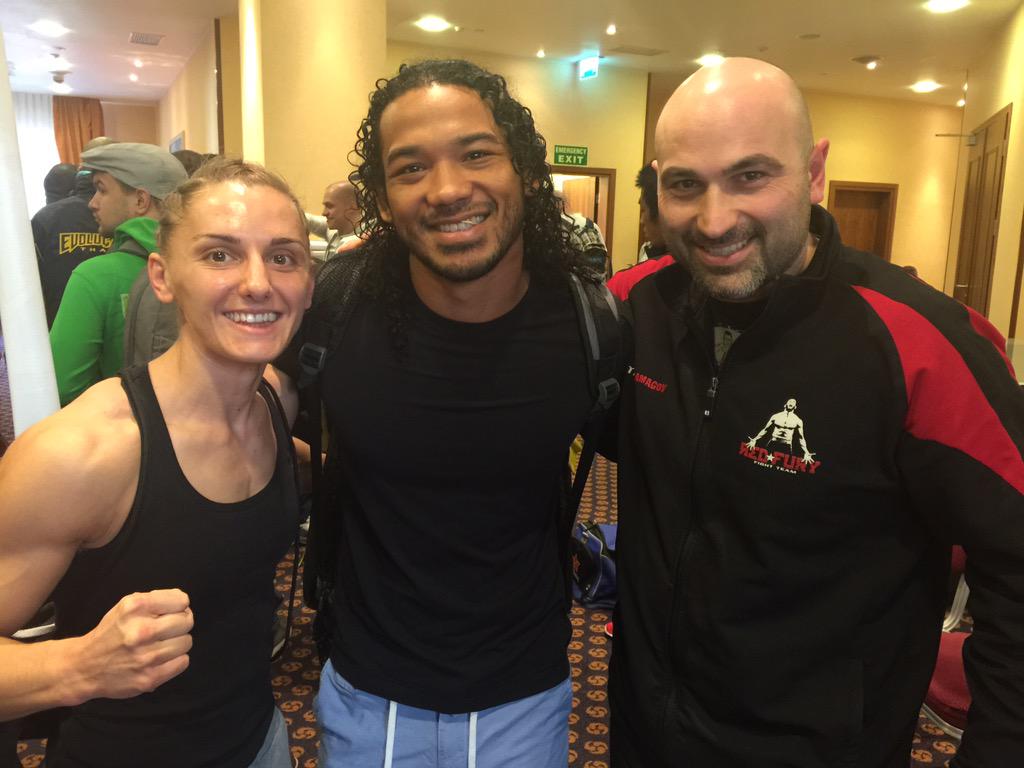 Hanging out with our buddy Ben Henderson.