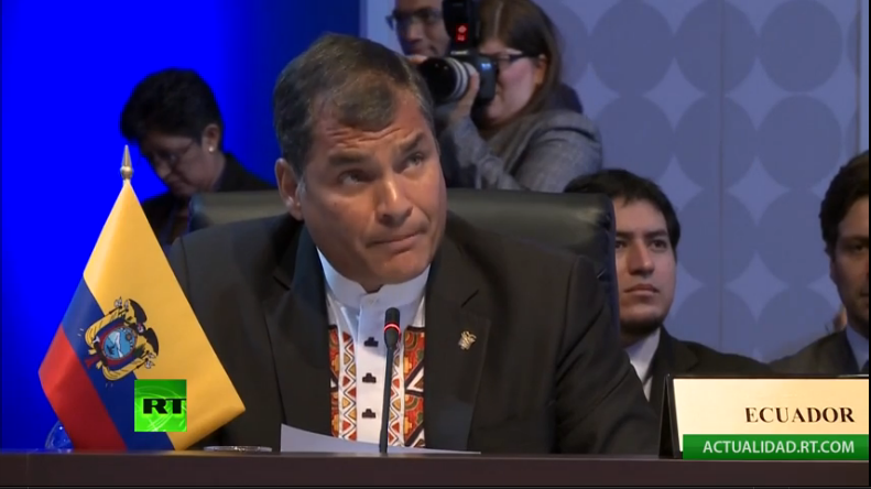 ActualidadRT's tweet photo. .@MashiRafael: Nuestro apoyo al pueblo argentino en su lucha por las Islas Malvinas http://t.co/TX89sxhKzX http://t.co/4JZIEs39XR