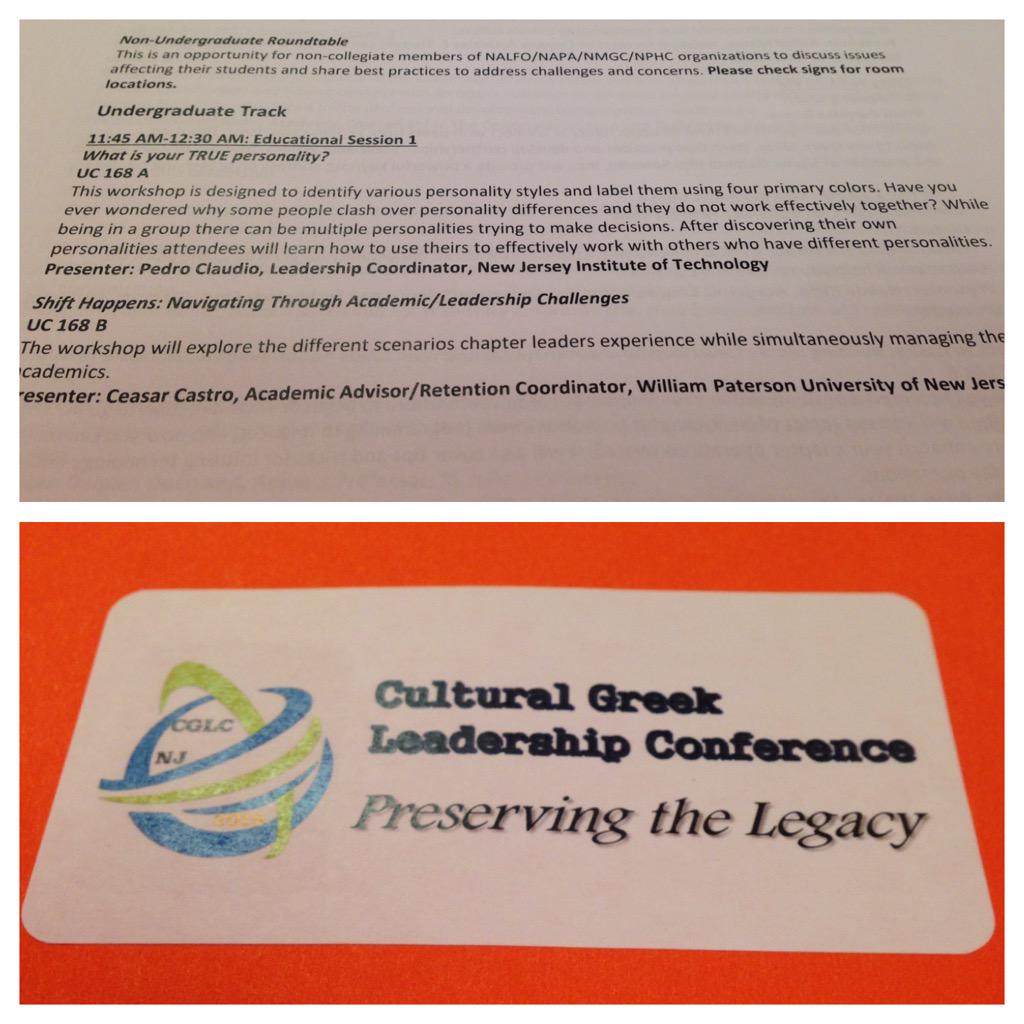 Good Luck to Hermano Pedro Claudio who is presenting at his first leadership conference today <a href="/Lambdas1982/">La Unidad Latina | ΛΥΛ</a> #CGLCNJ