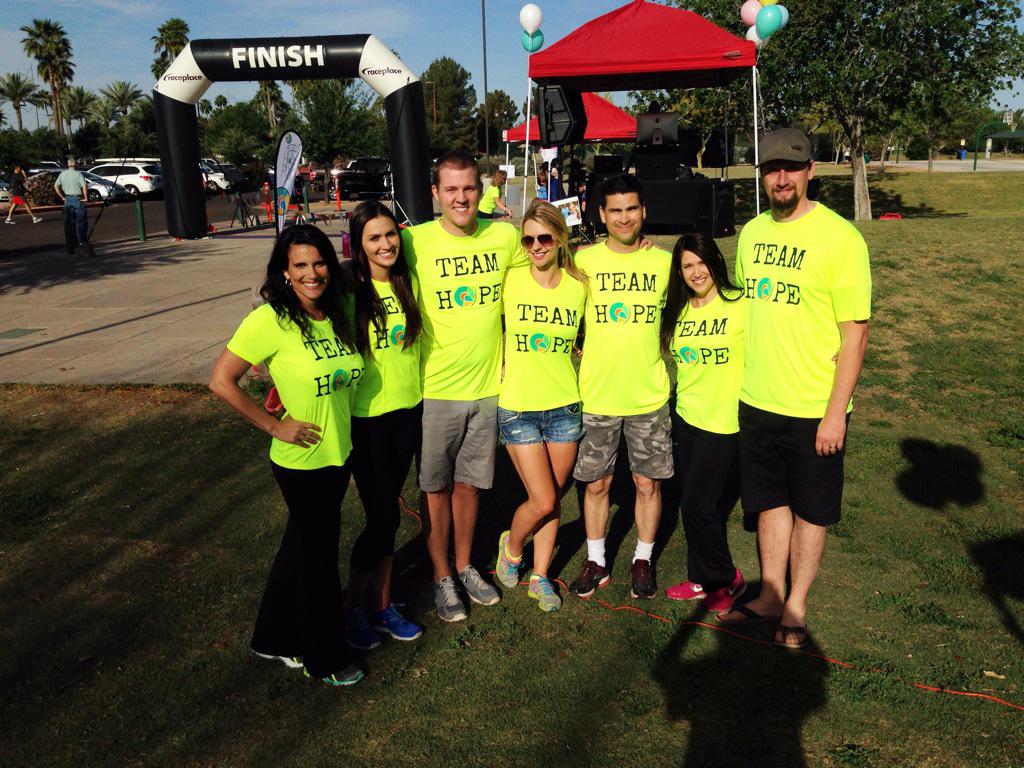 BecksChristine's tweet photo. The Hope Run w/ most of our @WingedHope1 board! Such an incredible, energizing morning for our 2nd annual 5K! http://t.co/vmNDcWuhX4