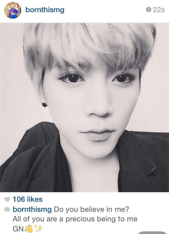 sweetmeatREN's tweet photo. #REN 's IG update
(Trans) พวกคุณเชื่อในตัวผมมั้ยครับ?
พวกคุณทุกคนเป็นสิ่งที่มีค่าสำหรับผมนะ
ฝันดี.👋✨ http://t.co/SDZiIZC3xJ
