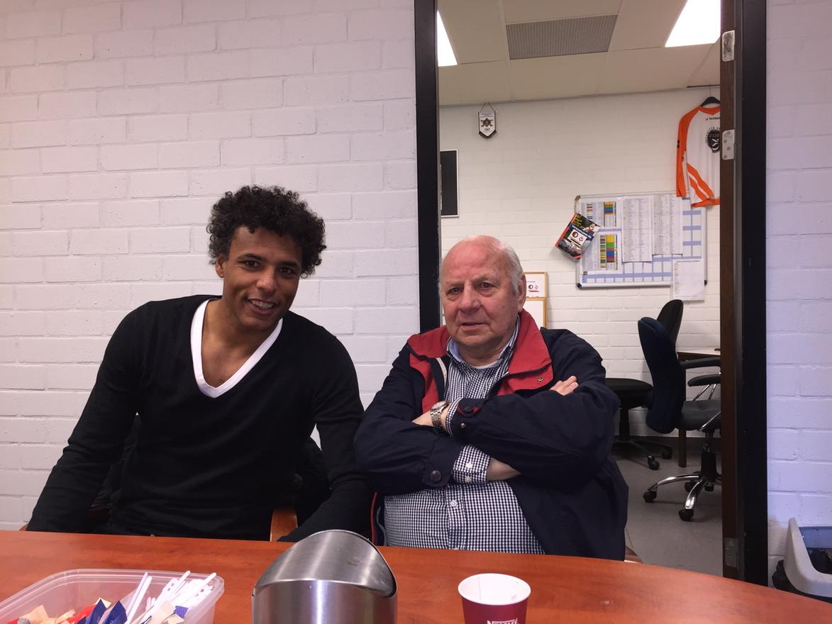 Mooi weerzien met de man die me uit de 3e klasse amateurs wegplukte en naar RBC haalde,Tiny Deijkers .#topscout😉