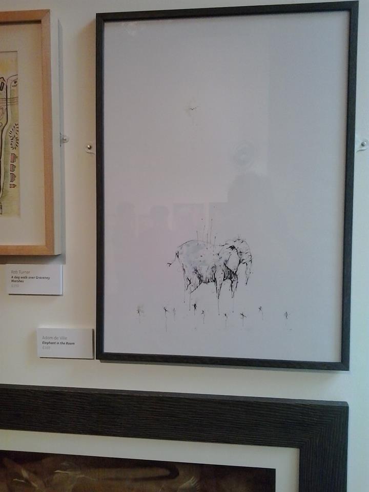 artdeville_adam's tweet image. Elephant in the Room now installed @Beaneyfrontroom for Animal Magic show...do go