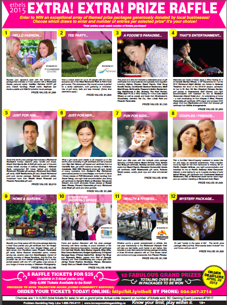Look what YOU COULD WIN! 12 themed packages generously donated by #RichmondBC businesses.    bit.ly/ethelt