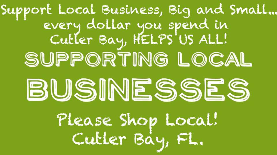 MayorPeggyBell's tweet photo. Small business help keep @CutlerBayTown alive &amp; thriving. Support local economy &amp; shop local #ShopLocal #CutlerBay http://t.co/C1sUbLpkGP