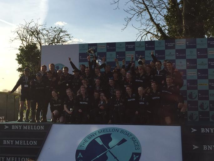 theboatrace's tweet image. Oxford winners of The BNY Mellon Boat Races 2015