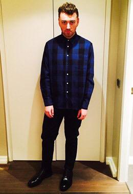 SamSmithNews's tweet photo. Make sure you keep updated with what Sam's wearing every day this month, thanks to Vogue! http://t.co/8vjWxBwWHN http://t.co/CdldN47Lyg