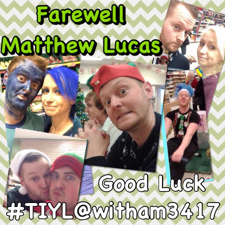 <a href="/Witham3417/">Tesco Witham</a> <a href="/MiLucas26/">Matt Lucas</a> <a href="/RankinSheree/">Sheree</a> @SmithKlewis1970 <a href="/jenniemiller63/">Jennie Miller</a> #farewell and #goodluck in your new position
