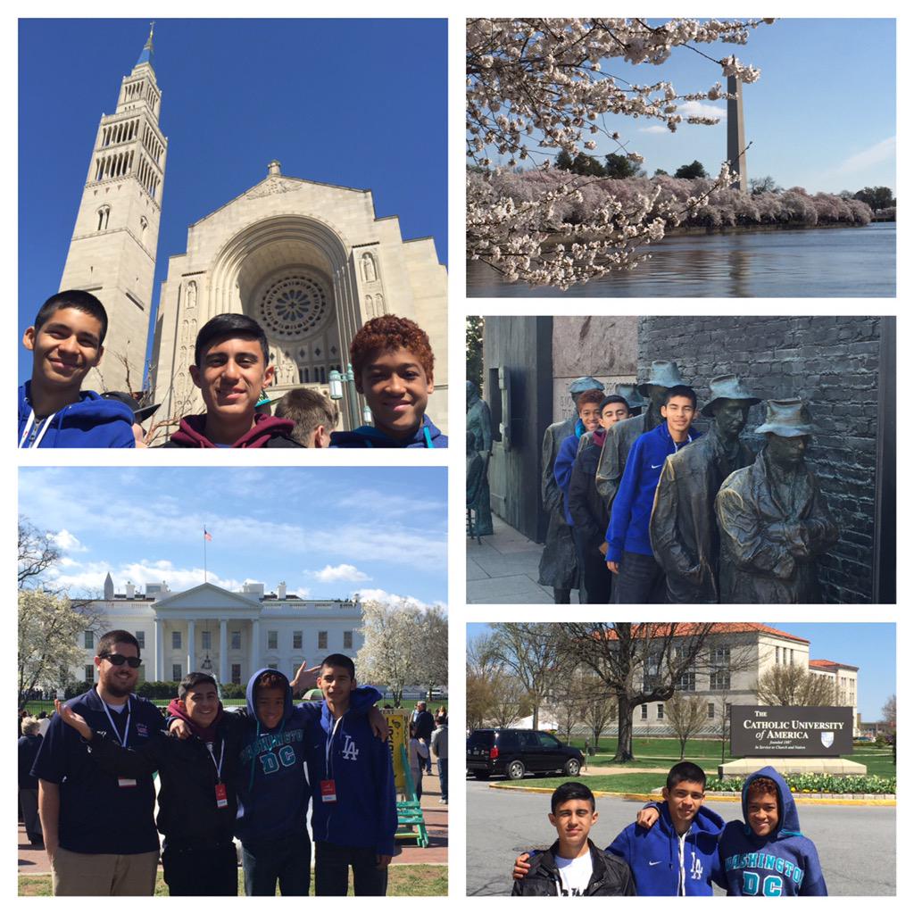 mr_kmonreal's tweet photo. @BSS_lions Final Day in DC: more memorials, cherry blossoms, White House, &amp; the shrine of the immaculate conception! http://t.co/T8tuAFp4xo