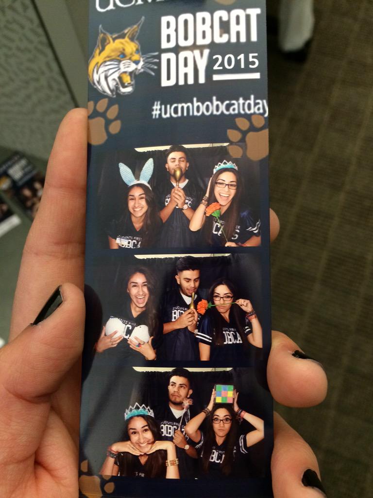 DianaUCMSFC's tweet photo. Having fun on Bobcat Day with the SFC crew!😁🎉 #bobcatday #UCMSFC #squaaadddddd @DanielaUCMSFC @CristianUCMSFC http://t.co/cnmNspvuoV