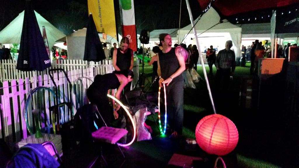 CTAngelsZA's tweet photo. Backstage with @connectandflow getting ready to entertain you with LED hooping at @TasteofCT #CTABenefitStage next! http://t.co/GKW647hvJr