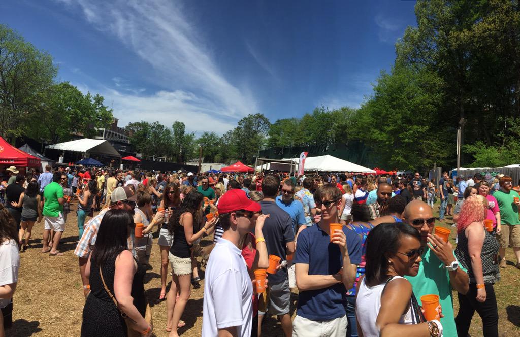 atlbarcrawls's tweet photo. The #atlantabarcrawls team is having a blast at @atlantabeerfestivals. #hogsandhops http://t.co/QAuoULxvfz