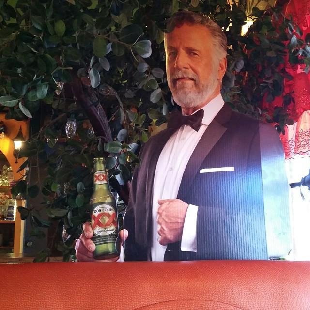 Having breakfast with the most interesting man in the world. Stay thirsty, my friends. #desayunomexicano #breakfast…