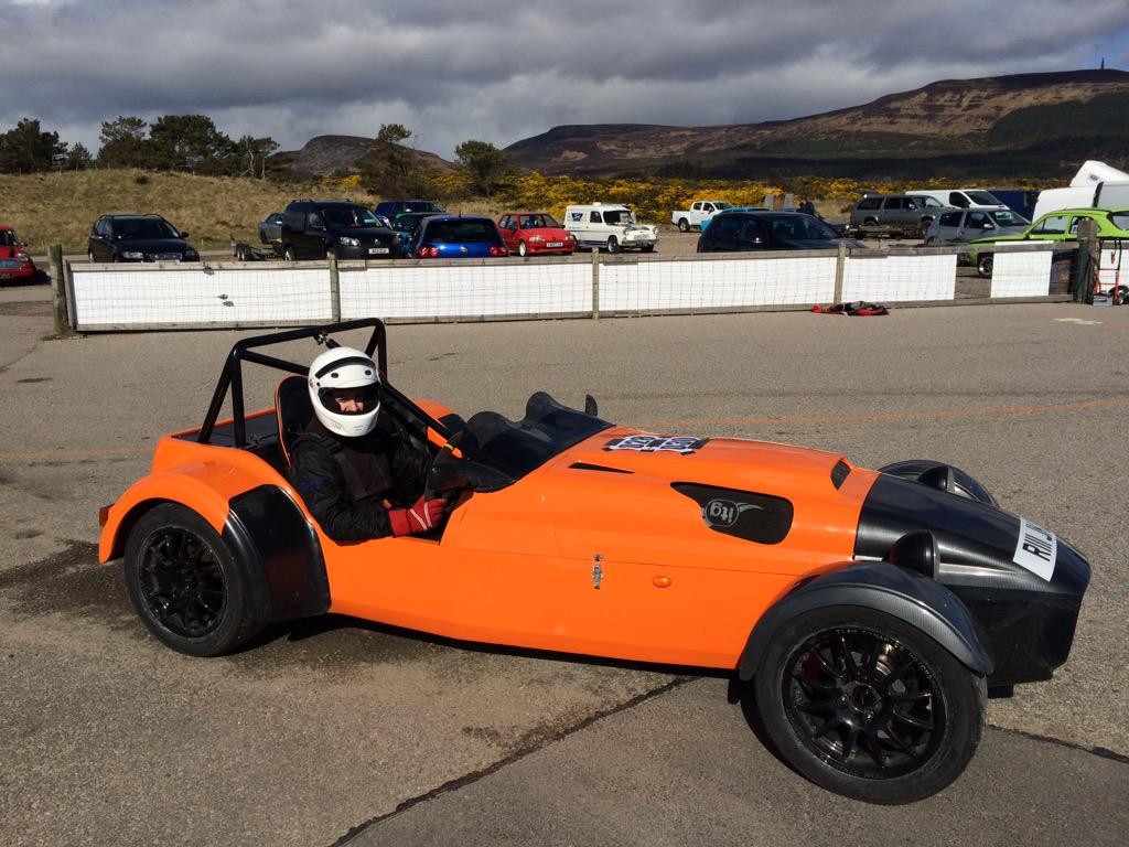 Crowpot's tweet image. Fantastic test day, new tyres a bit slippy to start but car running great 😃🚗