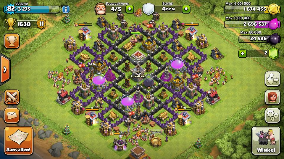 SatansMindd's tweet image. Currently my base on coc 😊