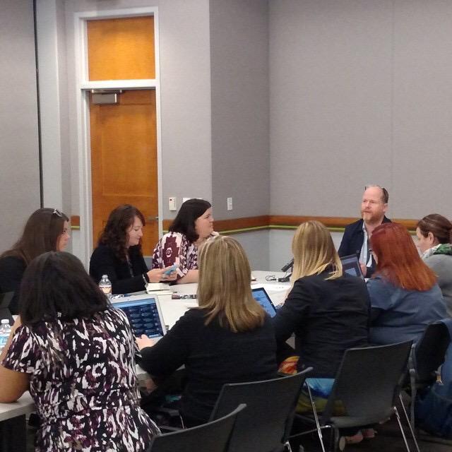 TheRebelChick's tweet image. Oh, just interviewing Joss Whedon... #AvengersEvent #AgeOfUltron