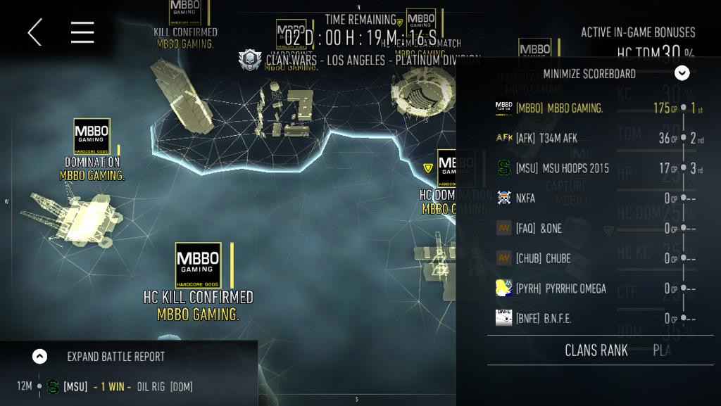 MBBOGAMING's tweet image. Current clan wars platinum