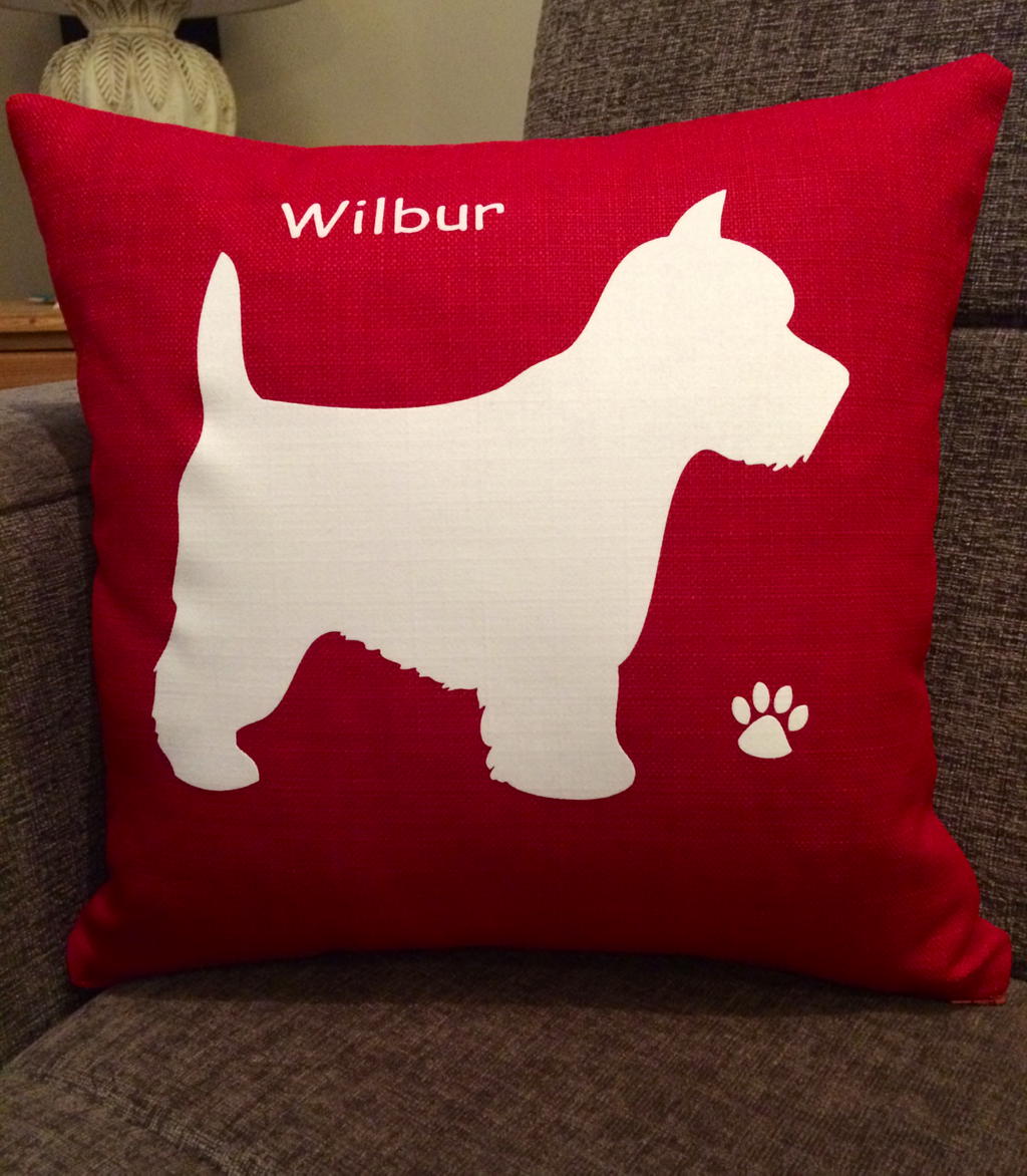 style_shack's tweet image. Dog lovers, could you Rt our adorable Westie cushion please? More colours &amp;amp; breeds here style-shack.co.uk/personalised-d… #Dogs