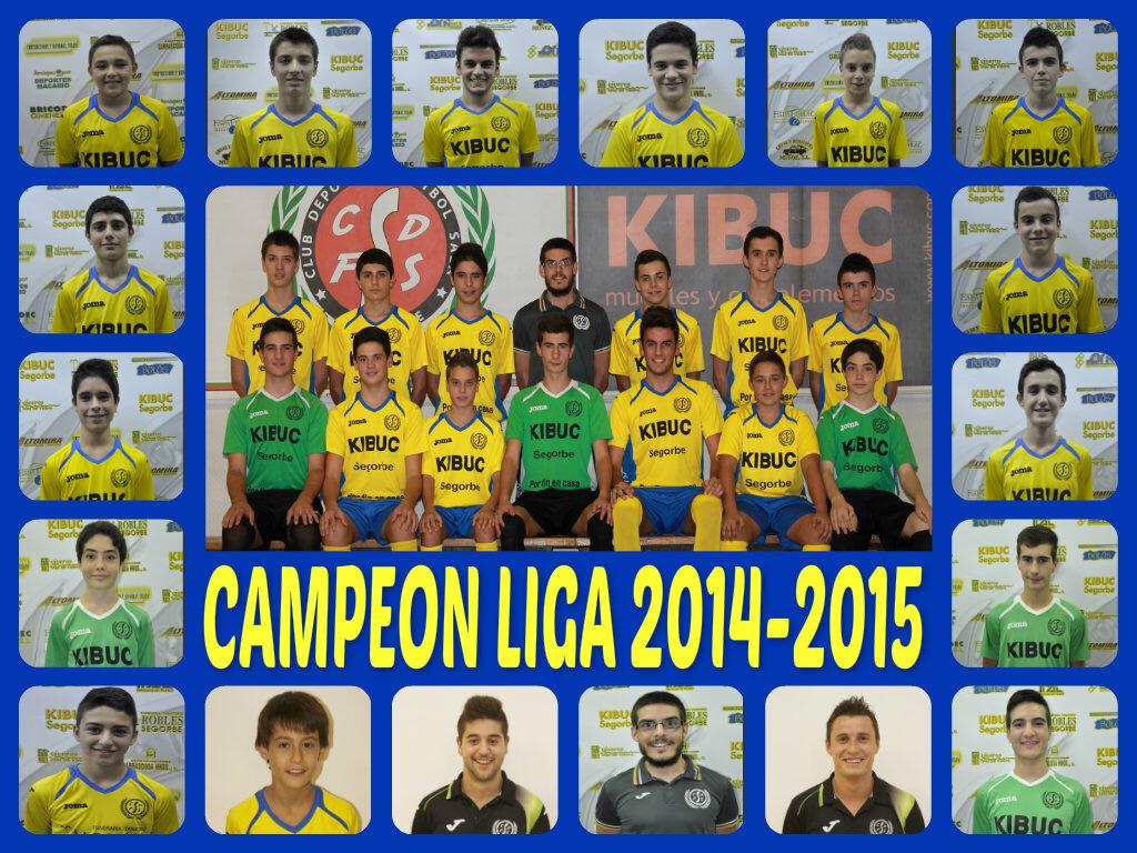 cdfs_segorbe's tweet photo. EL CADETE KIBUC SEGORBE CAMPEÓN DE LIGA 2014-2015 ENHORABUENA CHAVALES!!! http://t.co/NUBw14NJ1E
