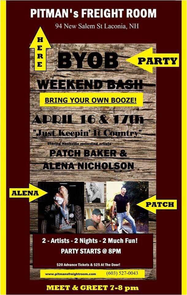 sapphirerose26's tweet photo. Join us for a great night of music @PatchBakerMusic @AlenaNicholson #CountryMusic #PatchBakerMusic #StatementTour :) http://t.co/onZSVnuPk8