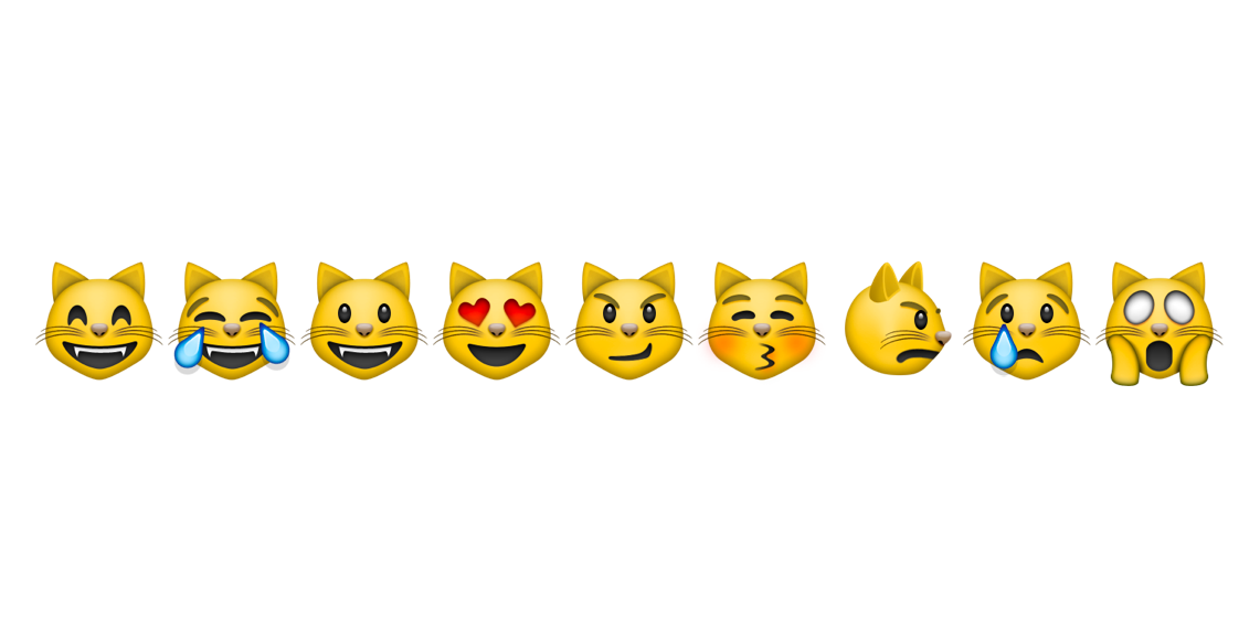 Emoji ⭐ on Twitter: "😸😹😺😻😼😽😾😿🙀 When they emoji cats are shown in order