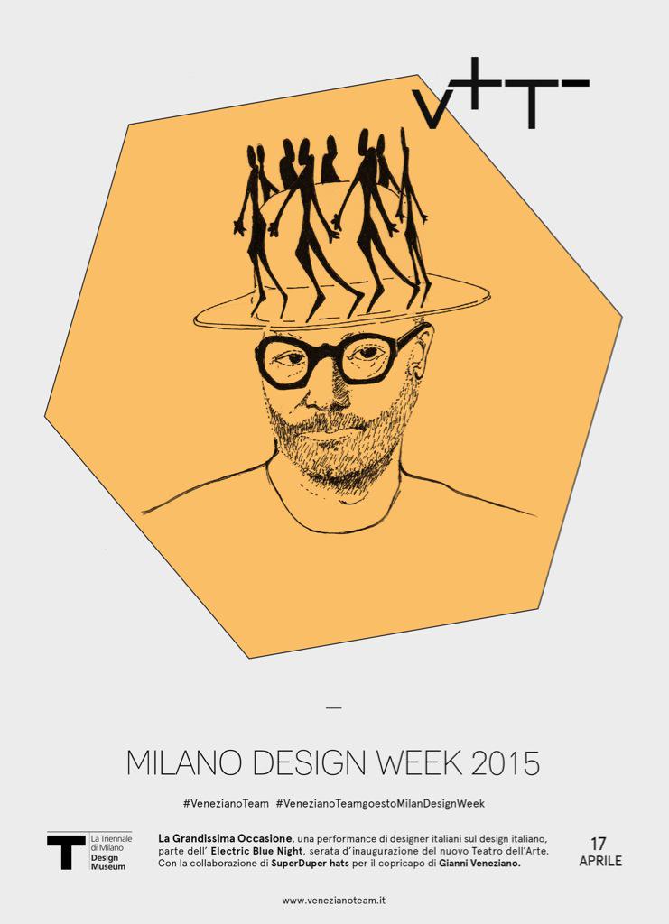 VenezianoTeam's tweet image. Gianni Veneziano performer for #LaGrandissimaOccasione @LaTriennale  thanks to @superduperhats #Furisalone #MDW15
