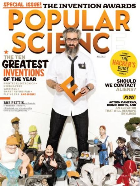 Were loving the May <a href="/PopSci/">Popular Science</a> feat. <a href="/bre/">bre</a> on the cover w/ #3dprinted items at his feet. Nice job <a href="/bre/">bre</a> !  <a href="/makerbot/">MakerBot</a>