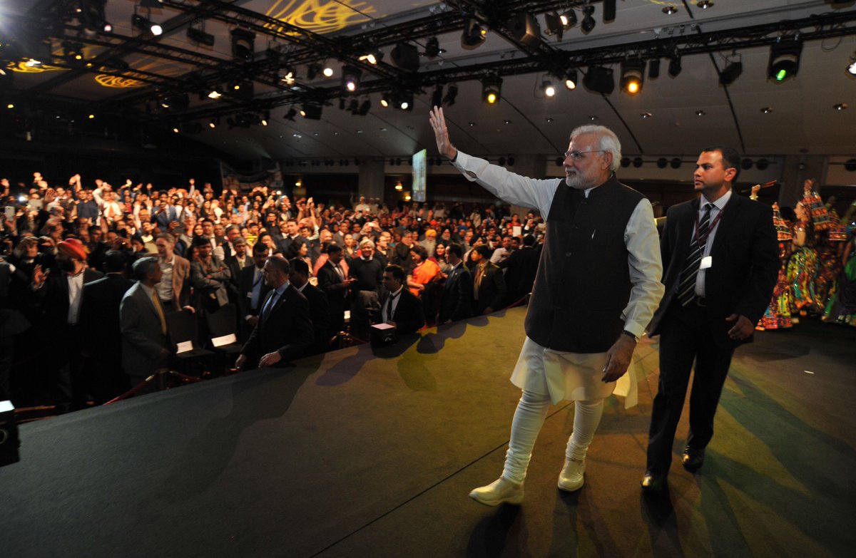 narendramodi's tweet photo. Deeply touched by the affection at the civic reception in Paris. Sharing my speech. http://t.co/JZq0AnS290 http://t.co/4rTFXgd4tZ