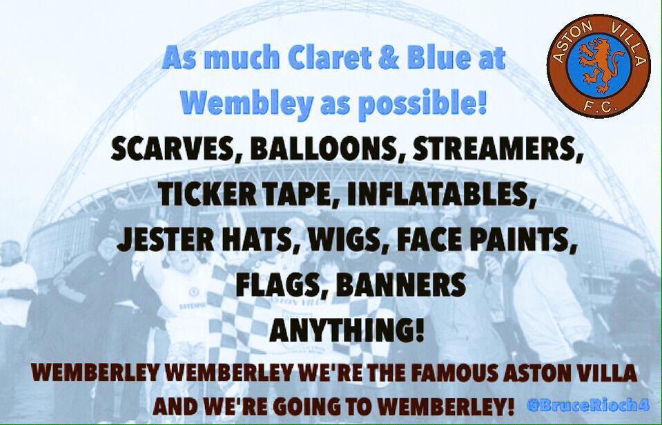 BruceRioch4's tweet image. Stocked up yet? @wembleystadium @AVFCOfficial #bethe12thman #avfc