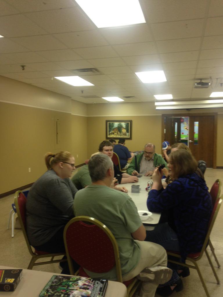 HMCLibrary's tweet image. 37 people so far for #TableTopDay! Come on down, we are here until 6:00!