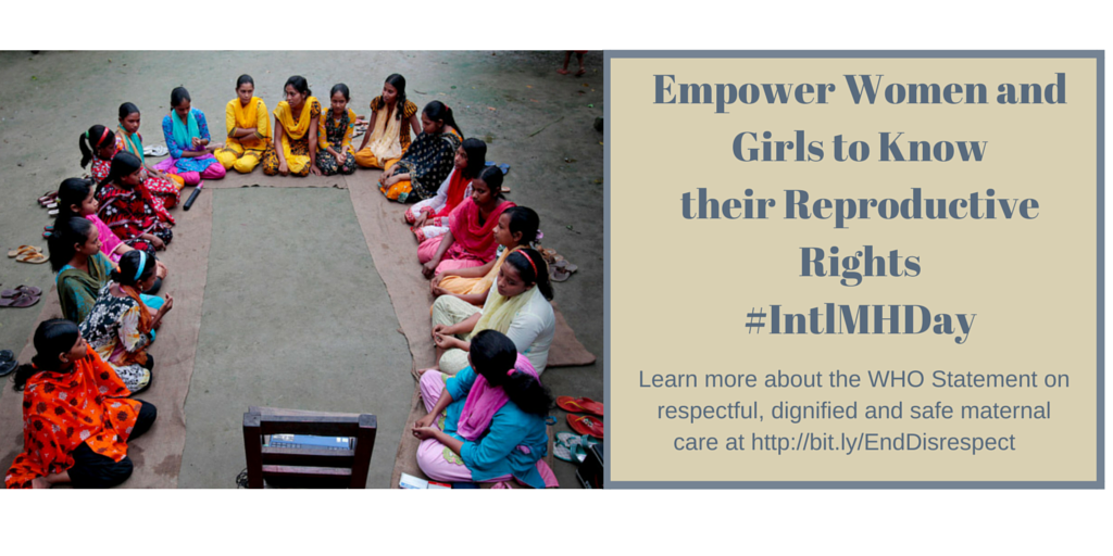 urcintl's tweet photo. Empower women & girls to know their reproductive rights #TRActionProject #IntlMHDay http://t.co/Ps5dcf9kqh
