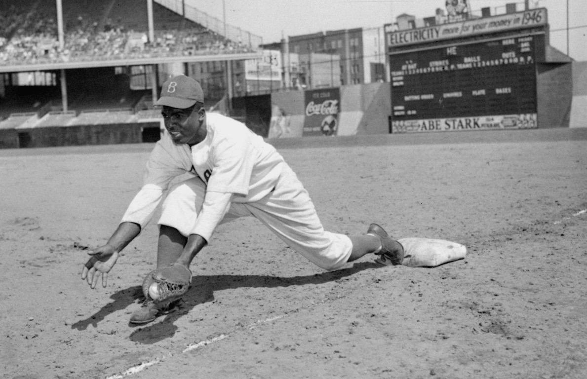 BRWalkoff's tweet photo. 68 years ago today, Jackie Robinson broke the MLB color barrier, becoming the first black player to play in preseason http://t.co/MizVGP3BjJ