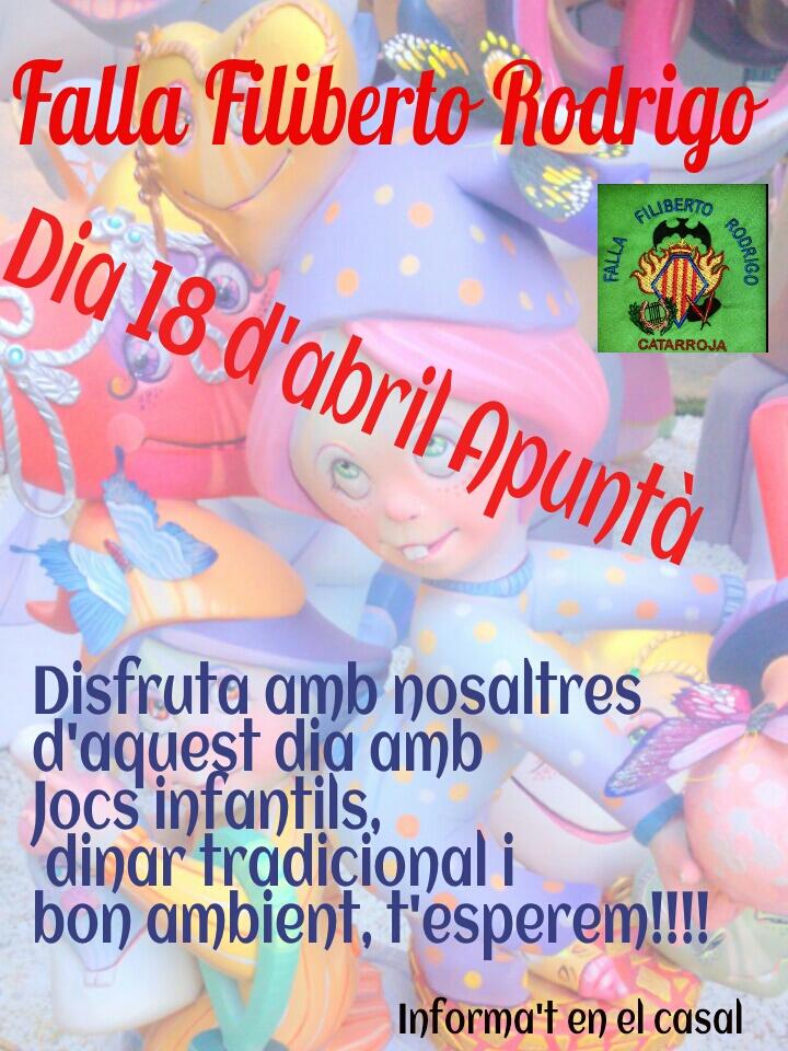 FallaFiliberto's tweet image. Apuntá dia 18 falla filiberto Rodrigo #filiberters