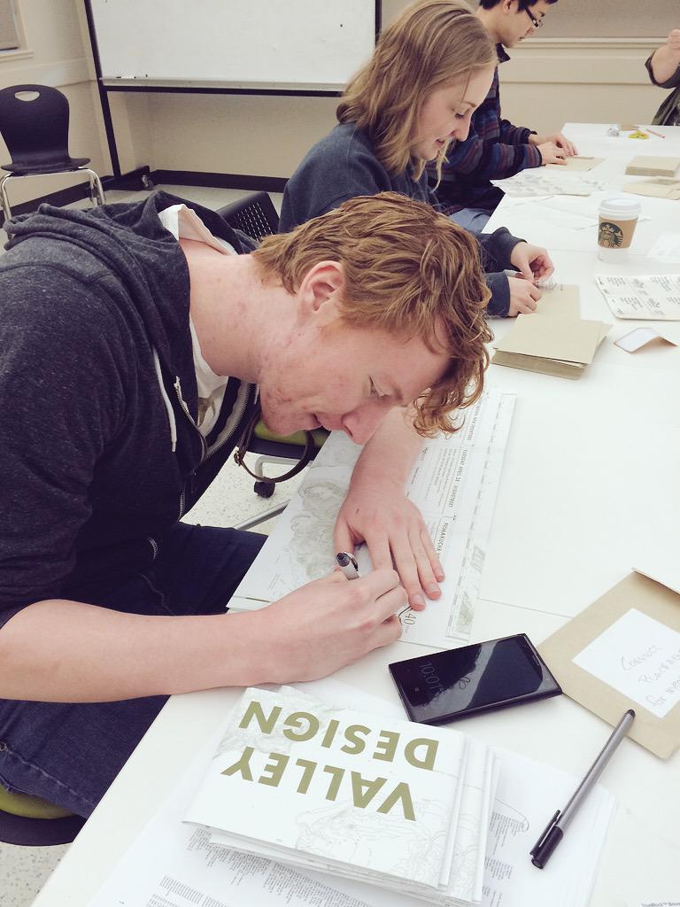 UFVGDD's tweet photo. Colton numbering the first #ValleyDesign map! @ColtonFloris #NewFrontiers http://t.co/njzJrvtsld