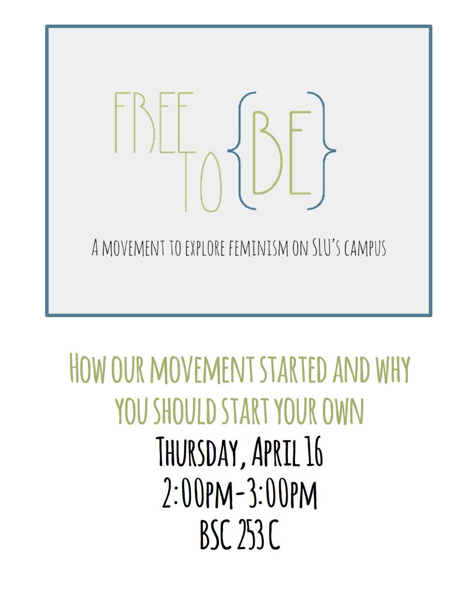 SLU_atlas's tweet photo. Take a look at this event from @freetobeslu during ATLAS this week! http://t.co/saNfIrJOSD